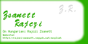 zsanett rajczi business card